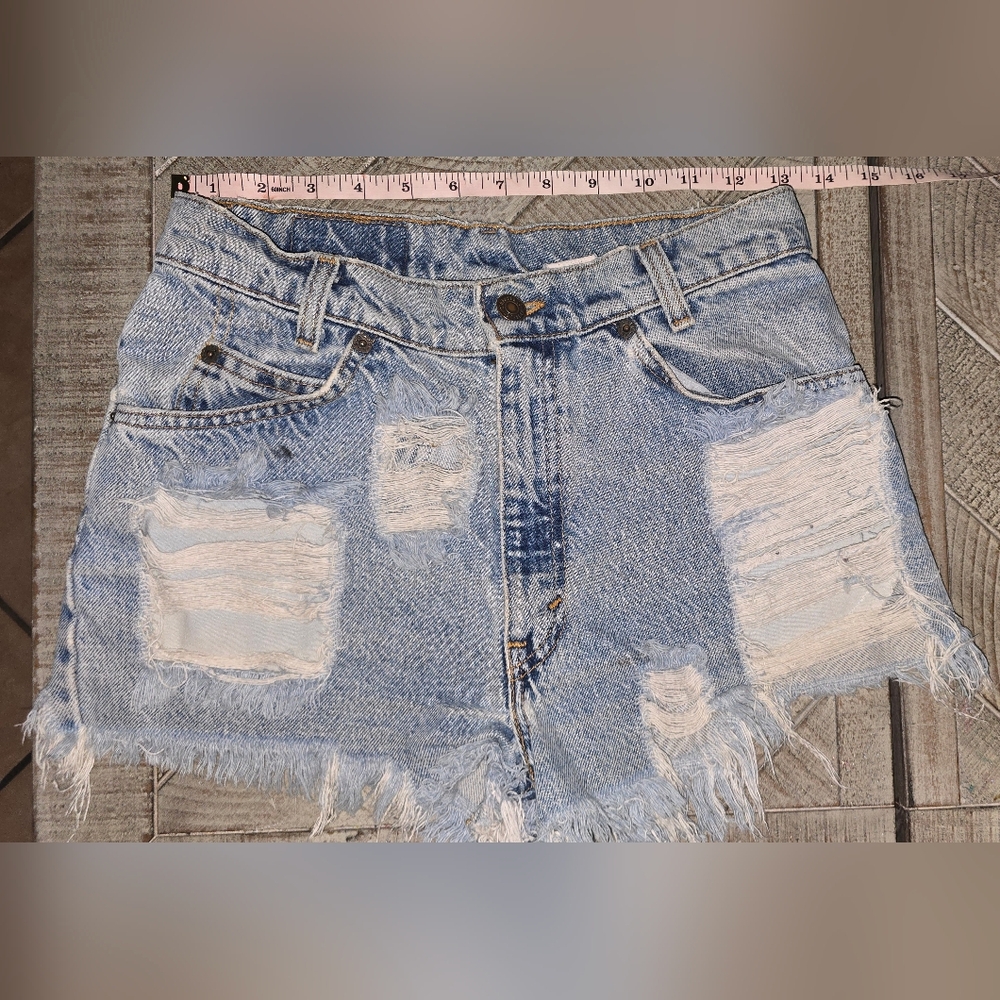 Distressed Vintage Levi's 505 Cut Offs